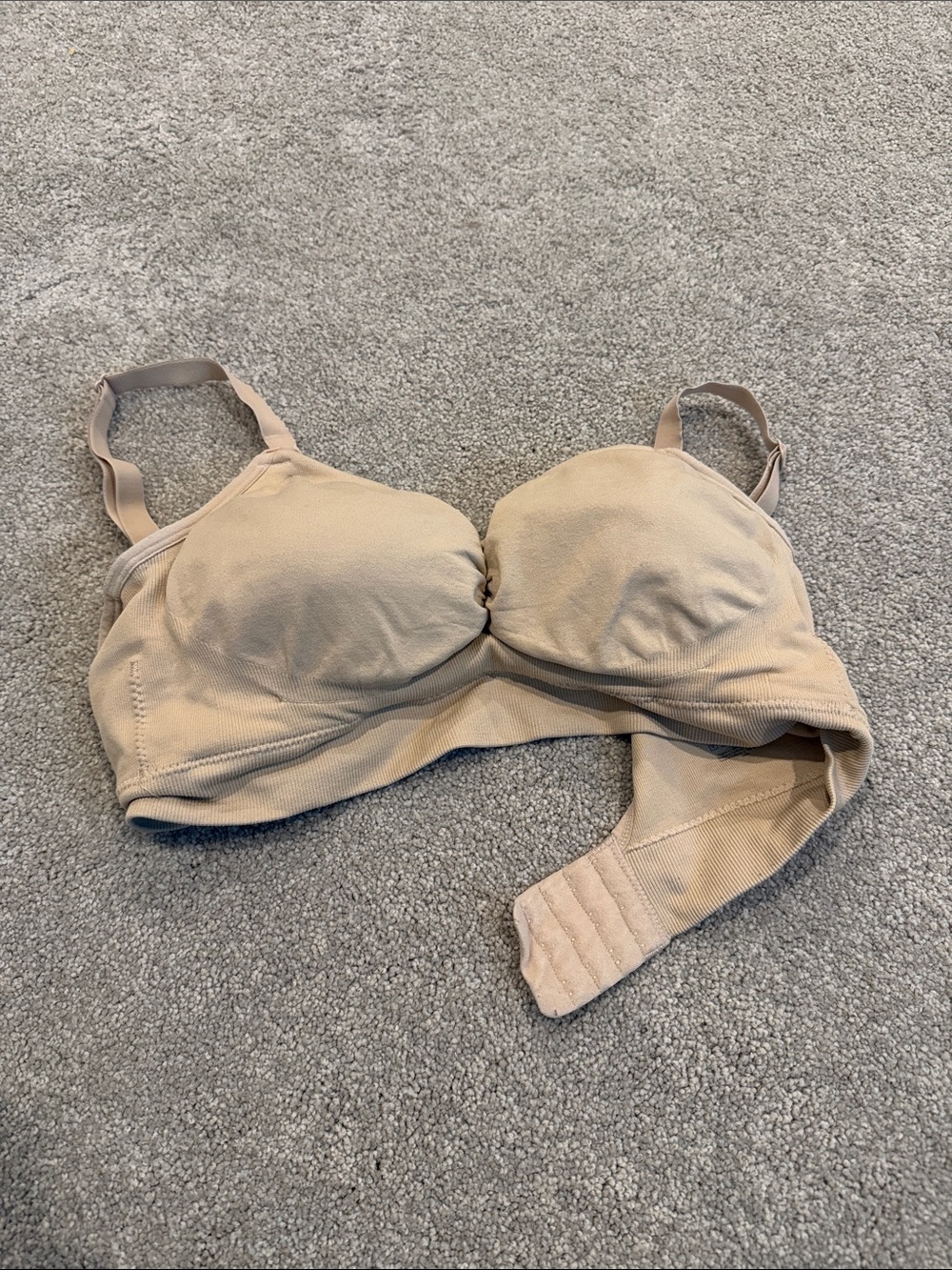 Kindred Bravely Nude Beige Nursing + Pumping Friendly Comfort Bra